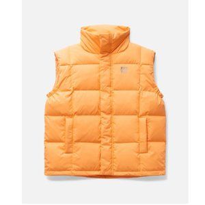 $395! NWT Men's 66 North Dyngja Recycled Down Vest - Golden Hour Orange - L